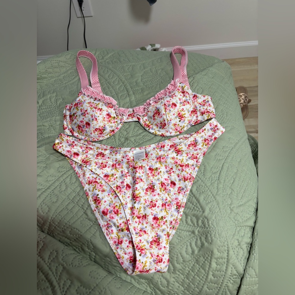 Strawberry Milk Mob bikini top